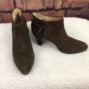 COLE HAAN Back Heel Buckle Ankle Boots